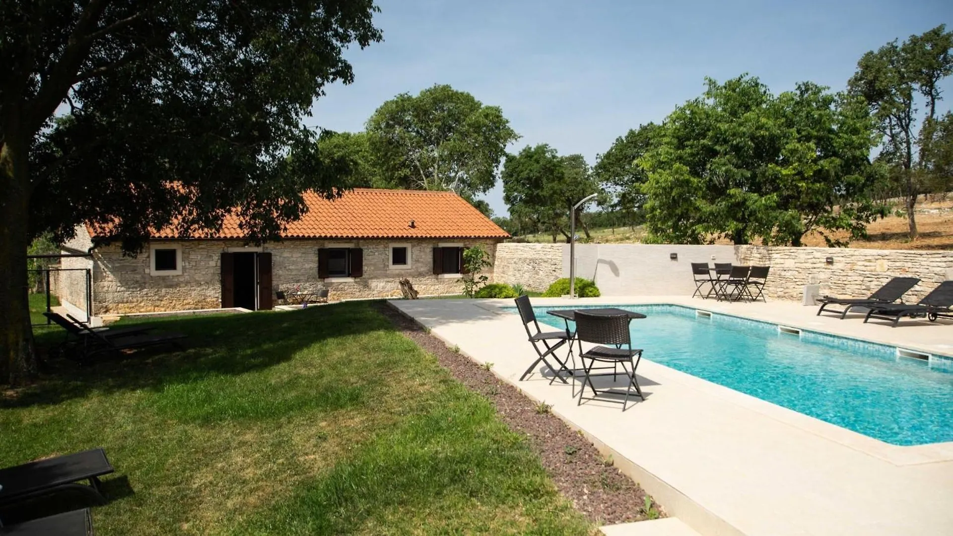 The Poolside Stone House In Bale Villa